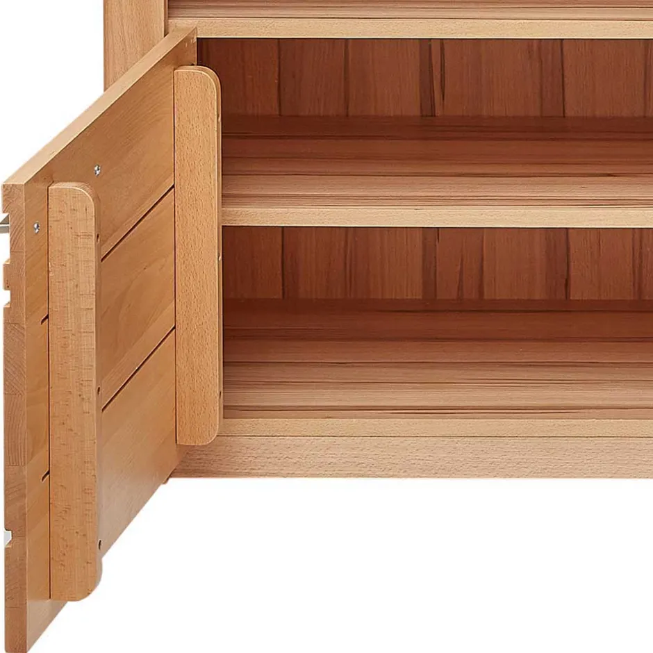 Wohnen TV Board & Highboard & Hängeregal Set - Amyonta (dreiteilig)