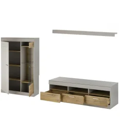 Wohnen TV Board & Wandboard & Highboard - Lioscas (dreiteilig)