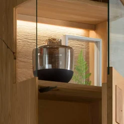 Wohnen TV Board & Wandboard & Vitrine Set - Millena (dreiteilig)