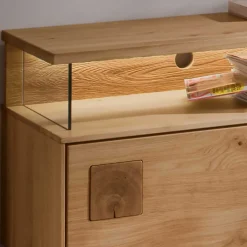 Wohnen TV Board & Wandboard & Vitrine Set - Millena (dreiteilig)