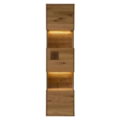 Wohnen TV Board & Wandboard & Vitrine Set - Millena (dreiteilig)