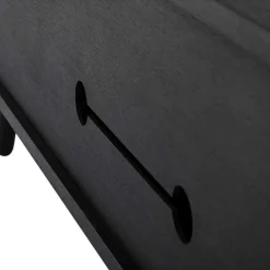 Wohnen TV Board aus Eiche geschliffen & Schwarz geölt - Asnes