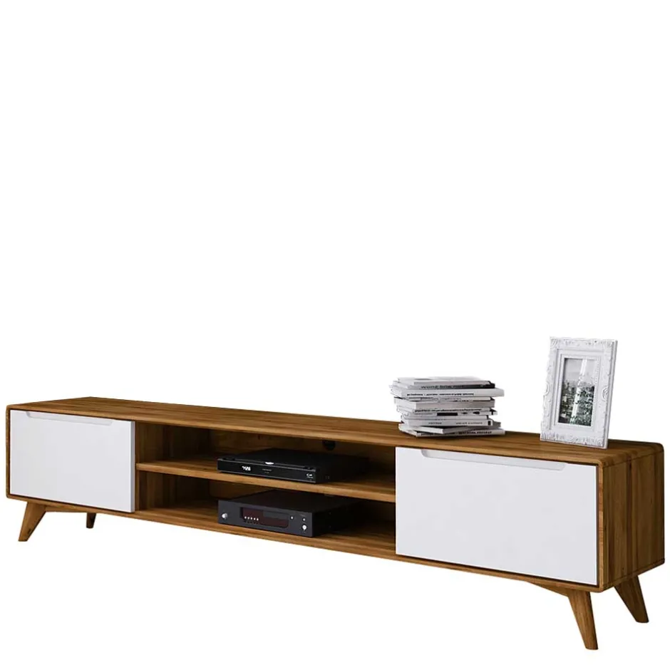 Wohnen TV Board aus Wildeiche Massivholz & MDF - Diesta
