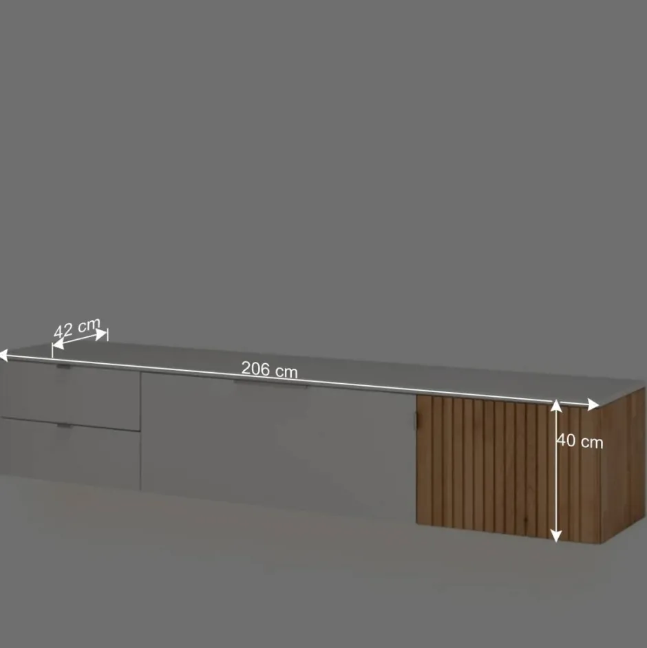 TV Board für die Wandmontage modern - Miloris^Wohnen Best