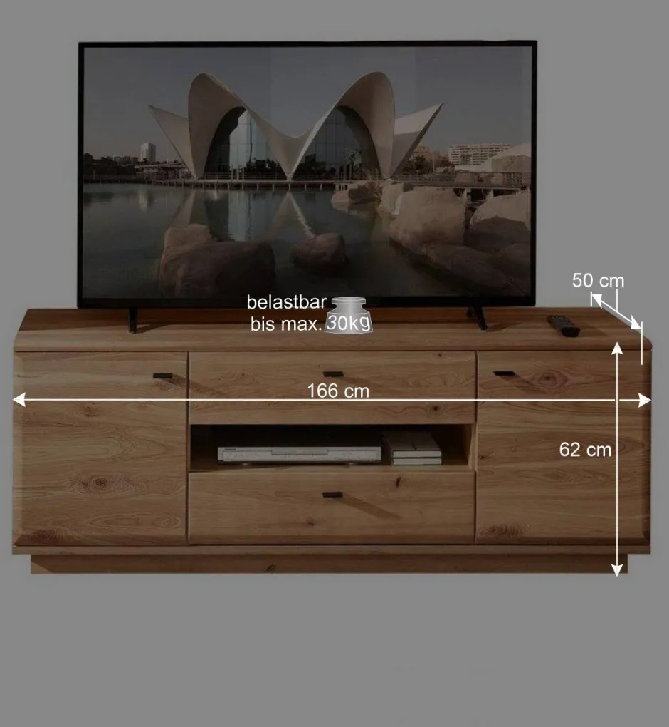 Wohnen TV Board in Esche und Wildeiche - Cassna