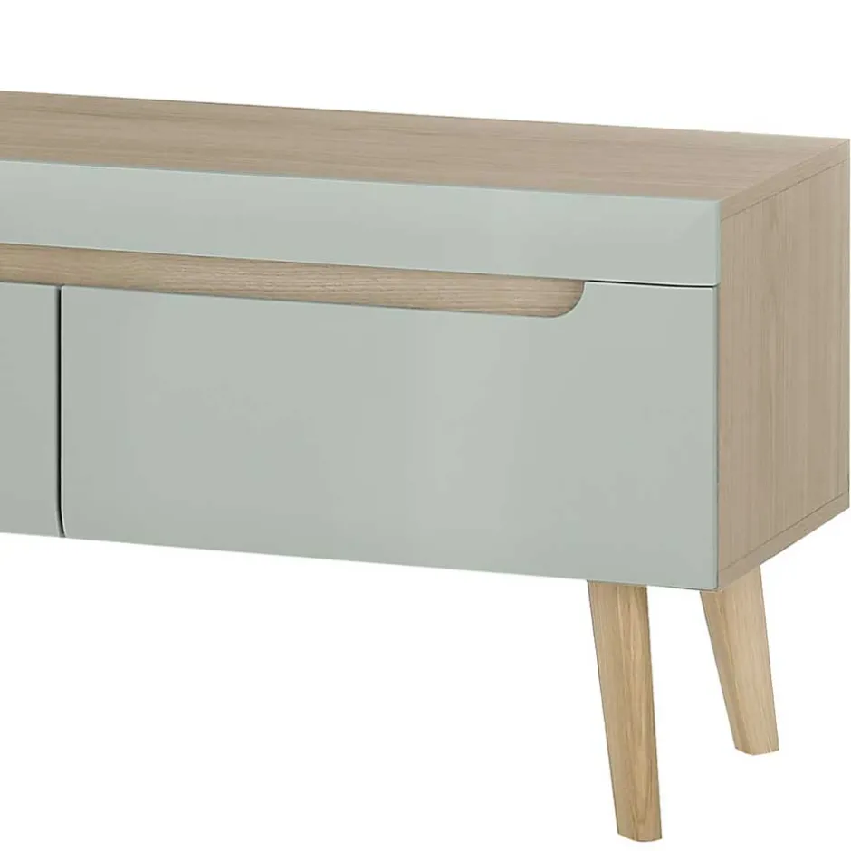 TV Board in Mintgrün mit Eiche - Armina^Wohnen Best