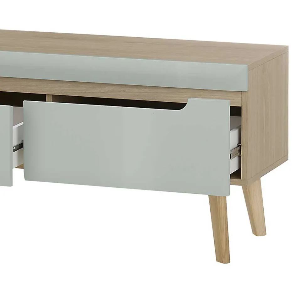 TV Board in Mintgrün mit Eiche - Armina^Wohnen Best