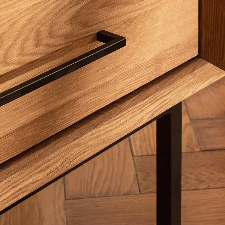 TV Board mit drei Schubladen aus Wildeiche - Kerfa^Wohnen Hot