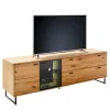 Wohnen TV Board mit Glastür & Tür & zwei Schubladen - Flacona