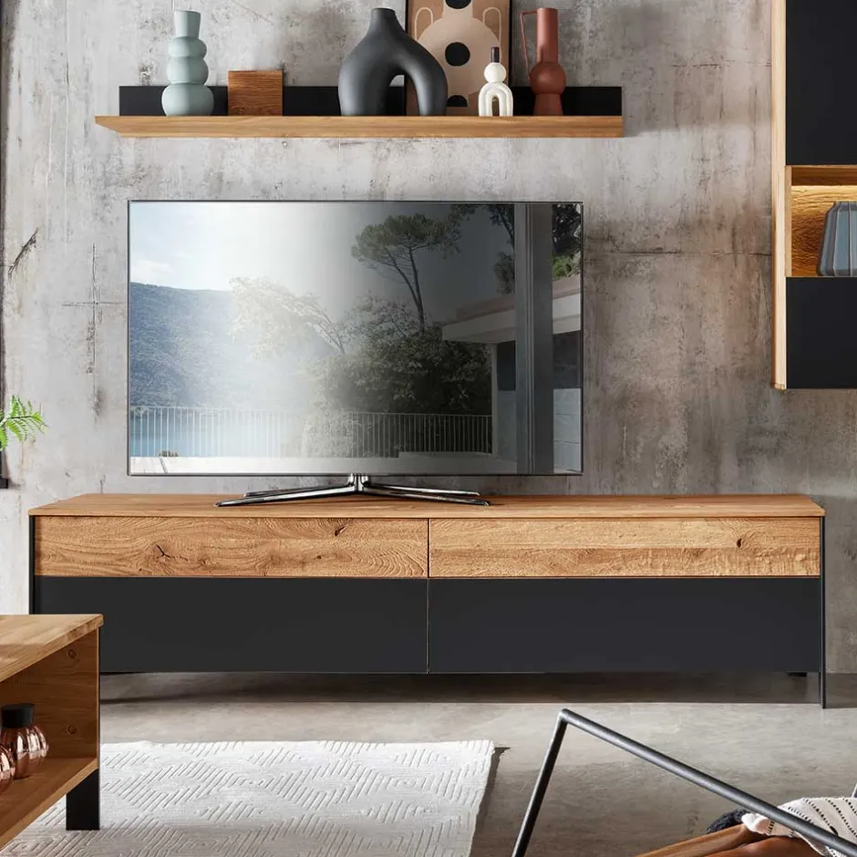 TV Board mit vier Schubladen & LED Licht - Viligrana^Wohnen Best