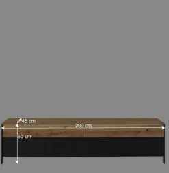 TV Board mit vier Schubladen & LED Licht - Viligrana^Wohnen Best