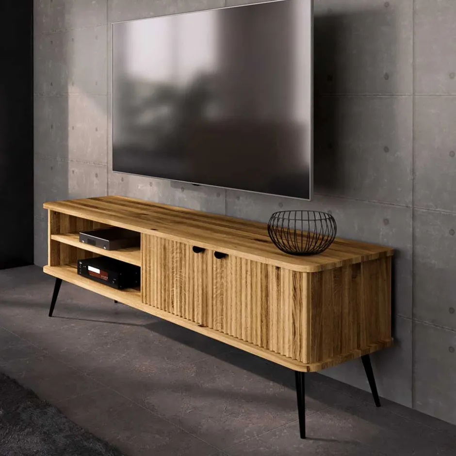 Wohnen TV Board mit zwei Fächern und zwei Türen - Casarius