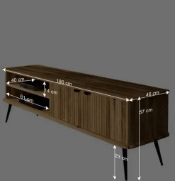 Wohnen TV Board mit zwei Fächern und zwei Türen - Casarius