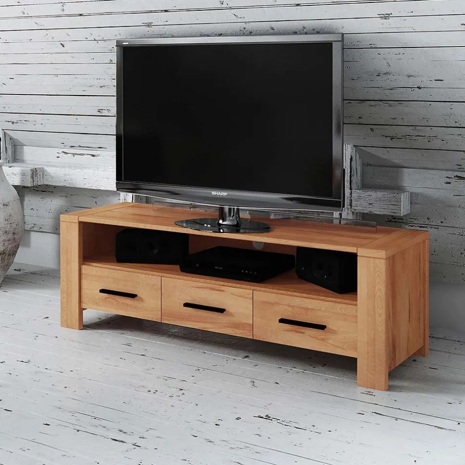 TV Board Mosniak aus Kernbuche Massivholz^Wohnen New