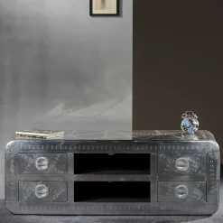 TV Board Pilot mit Zierschrauben^Wohnen