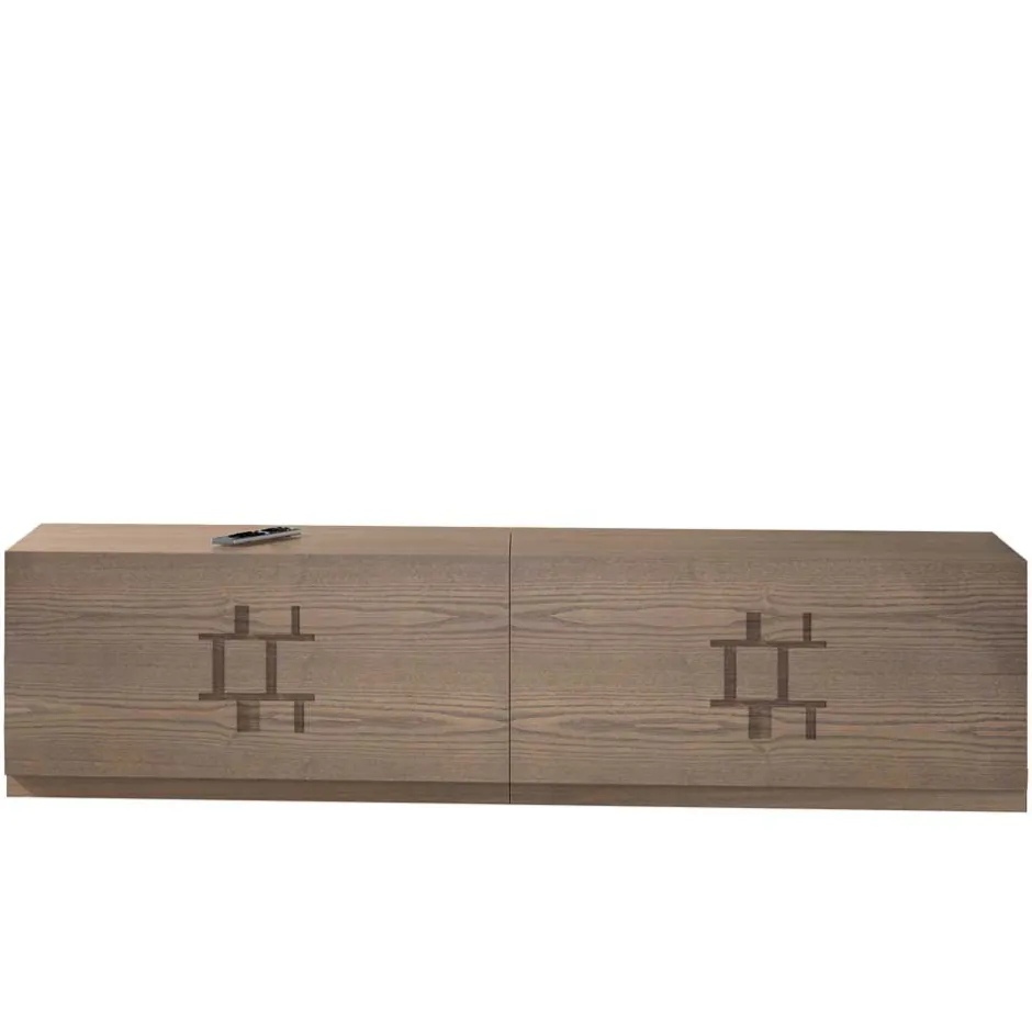 Wohnen TV Element in Esche Dunkel - Lacruzira (2er Set)