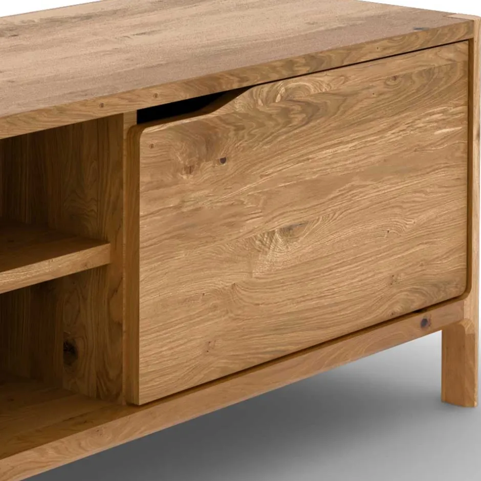 Wohnen TV Element mit zwei Fächern und Tür - Laida