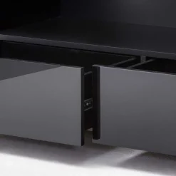 TV Hochglanz Lowboard in Schwarz - Ercurs^Wohnen Discount