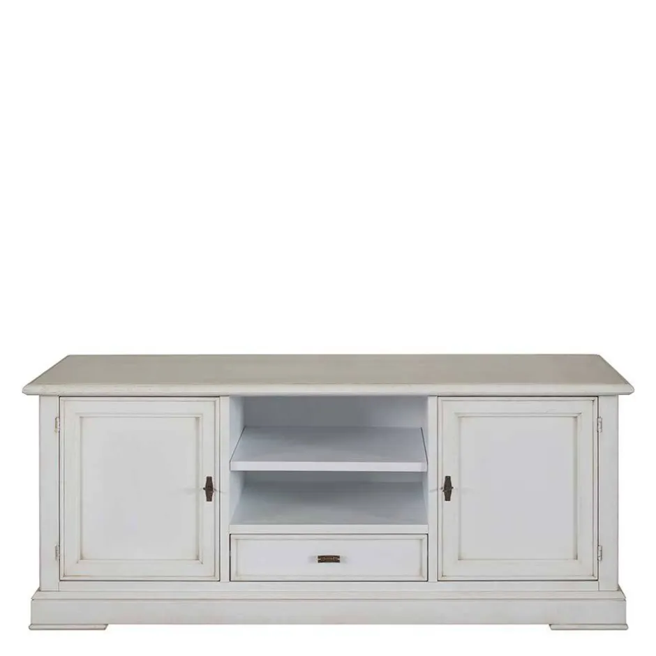 Wohnen TV Kommode in Antikweiß - Annot