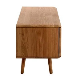 Wohnen TV Kommode in Eiche Bianco massiv - Bakaras