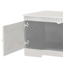 Wohnen TV Kommode in Weiß lasiert - Auricos