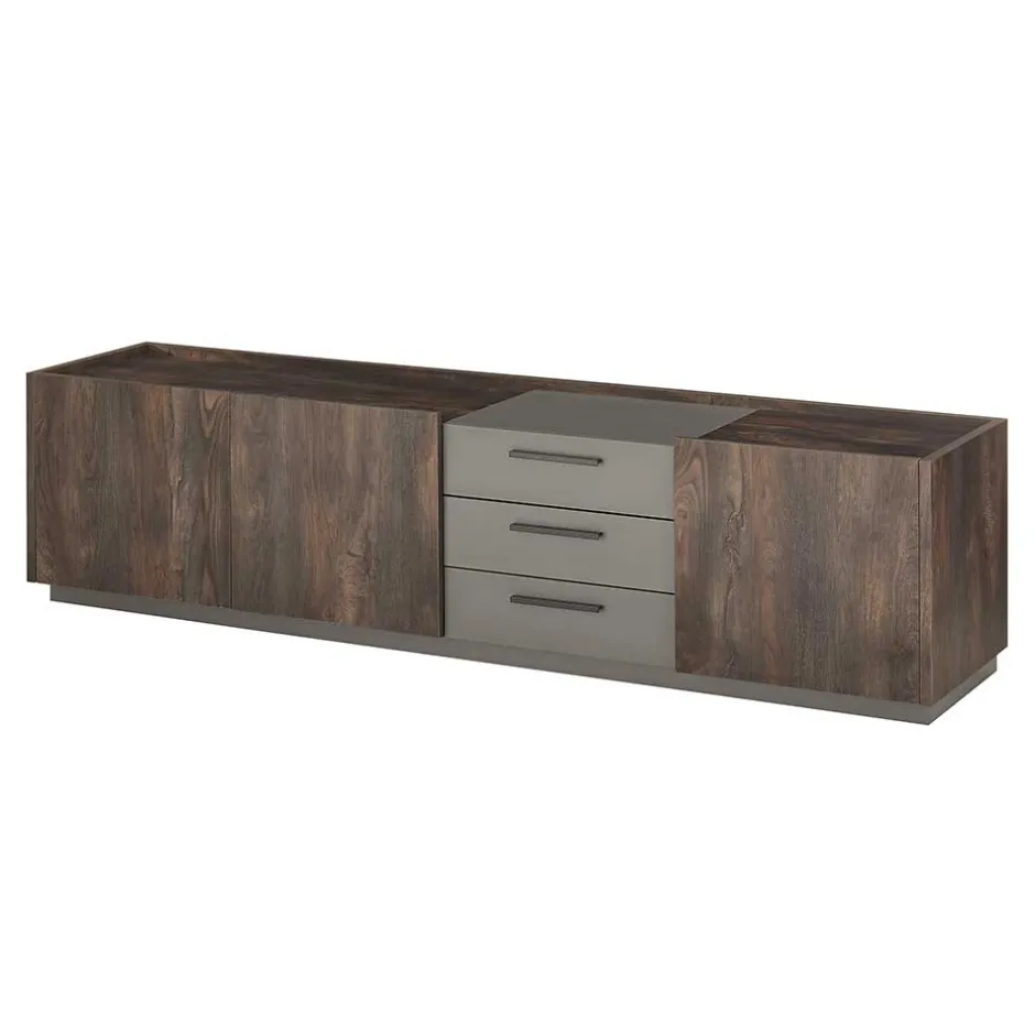 Wohnen TV Kommode und Hängeschränke Set - Mundo (dreiteilig)