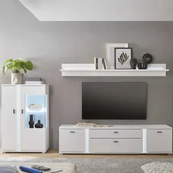 Wohnen TV Lowboard & Highboard & Regal Set - Tirol (dreiteilig)