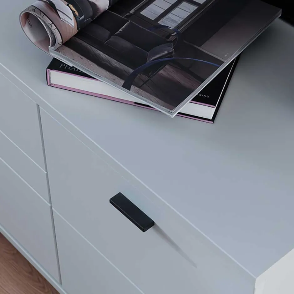 Wohnen TV Lowboard & Vitrine & Wandboard Set - Apulco (dreiteilig)