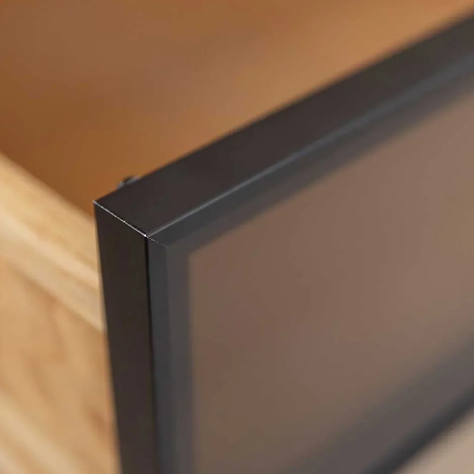 Wohnen TV Lowboard aus Eiche und Metall - Fabiella