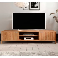 TV Lowboard aus Kernbuche Massivholz - Lana^Wohnen Discount