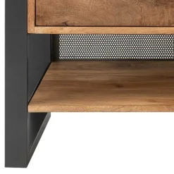 Wohnen TV Lowboard aus Recyclingholz & Metall - Acira