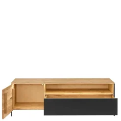 Wohnen TV Lowboard aus Wildeiche massiv mit LED - Viligrana