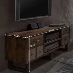 TV Lowboard Bahiro im Loft Design^Wohnen New