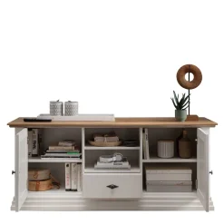Wohnen TV Lowboard im Landhaus Style 157x67x45 cm - Henry