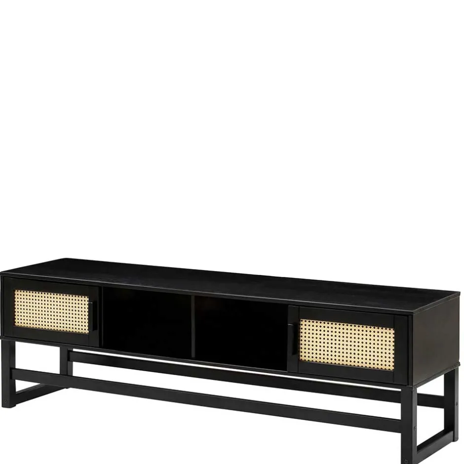 TV Lowboard in Dunkelbraun mit Wiener Geflecht - Santiana^Wohnen Hot
