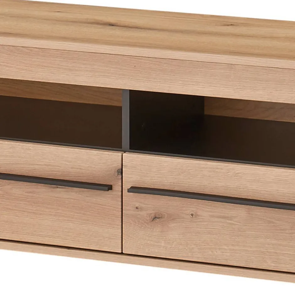 Wohnen TV Lowboard in Eiche Dekor - Brocus