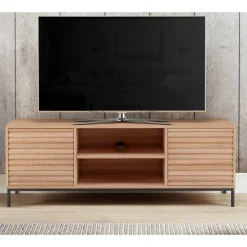 TV Lowboard in Eiche Holzdekor - Lunira^Wohnen Sale