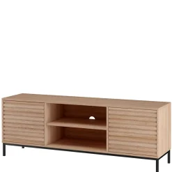 TV Lowboard in Eiche Holzdekor - Lunira^Wohnen Sale