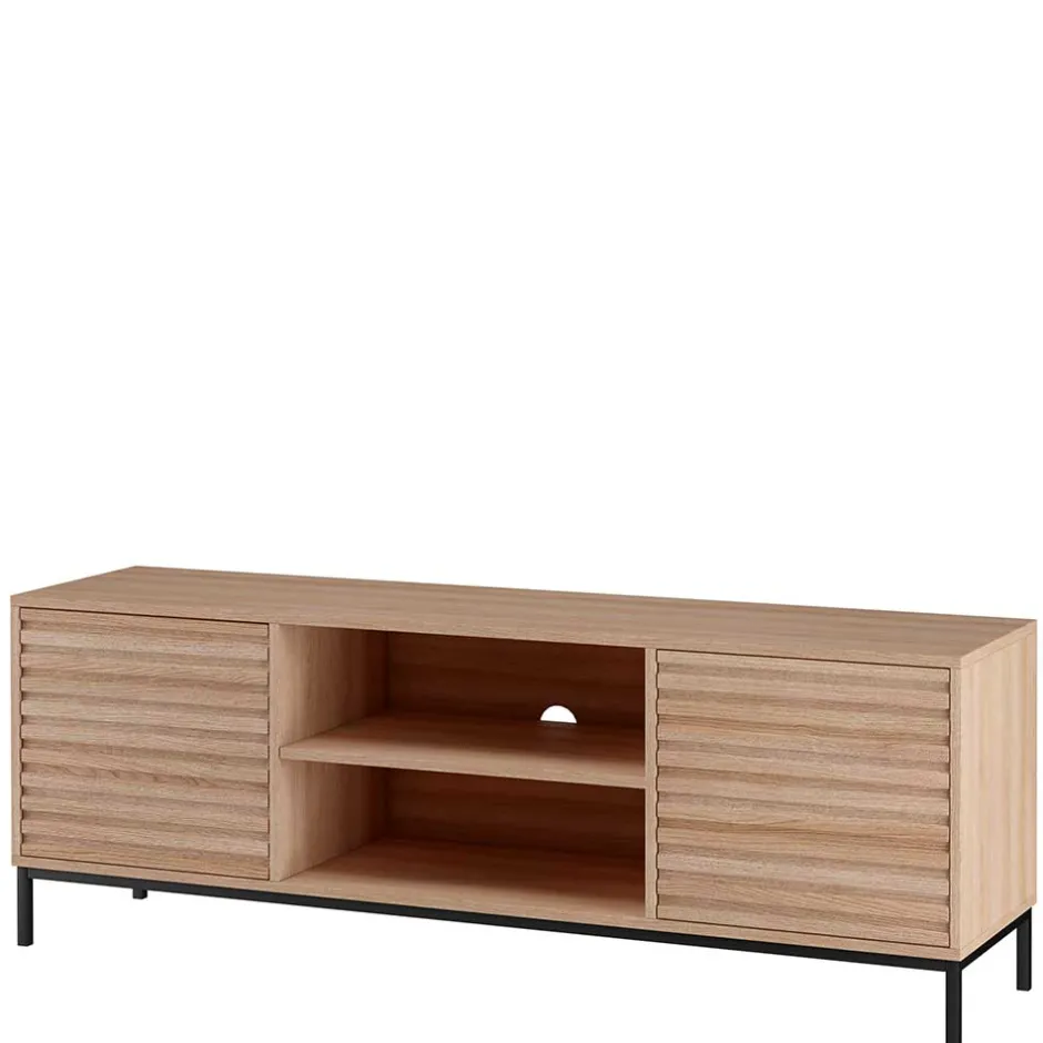 TV Lowboard in Eiche Holzdekor - Lunira^Wohnen Sale