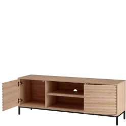 TV Lowboard in Eiche Holzdekor - Lunira^Wohnen Sale