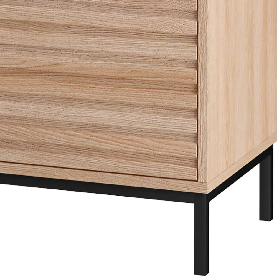 TV Lowboard in Eiche Holzdekor - Lunira^Wohnen Sale