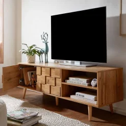 TV Lowboard in Eiche Holzoptik - Senba^Wohnen New