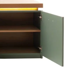 TV Lowboard in Graugrün und Eiche - Kwin^Wohnen Online