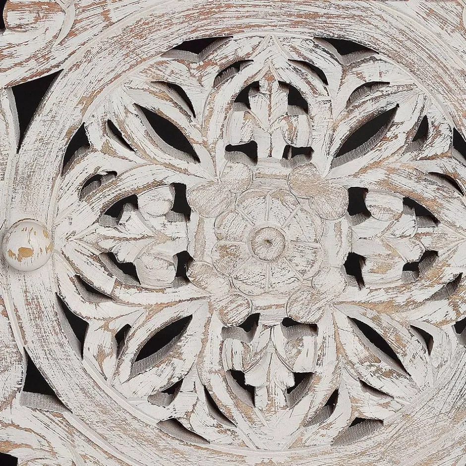 TV Lowboard in Mangoholz White Wash - Fudorus^Wohnen Discount