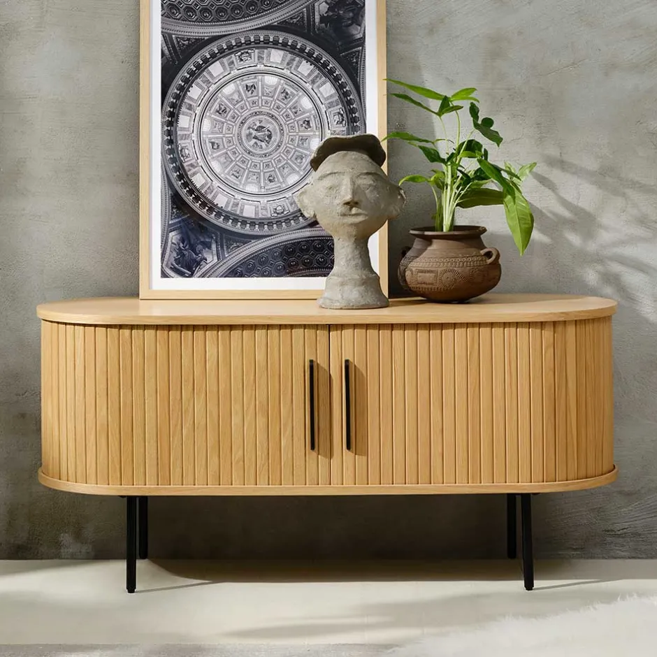 TV Lowboard in ovalem Design - Teorina^Wohnen Hot