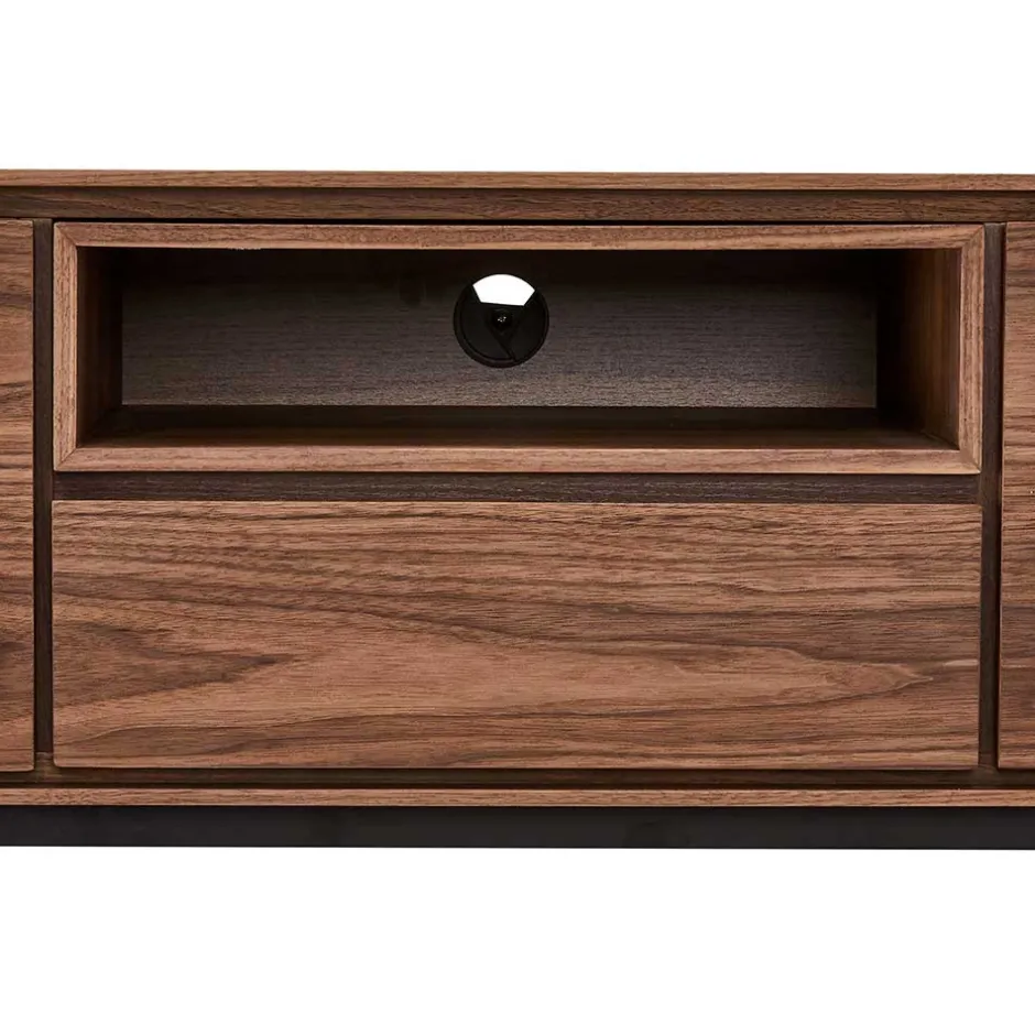 TV Lowboard in Walnussfarben Furnier - Melvue^Wohnen Sale