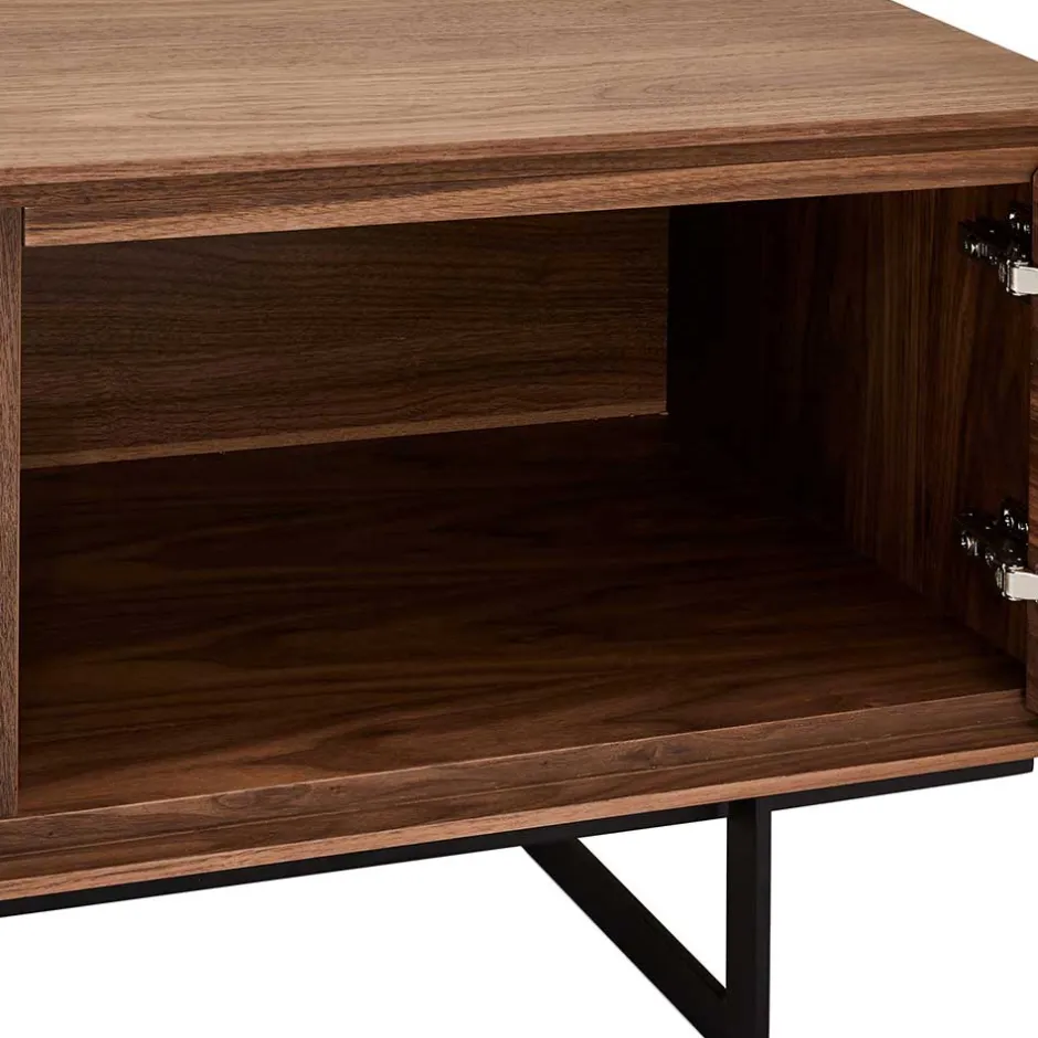 TV Lowboard in Walnussfarben Furnier - Melvue^Wohnen Sale