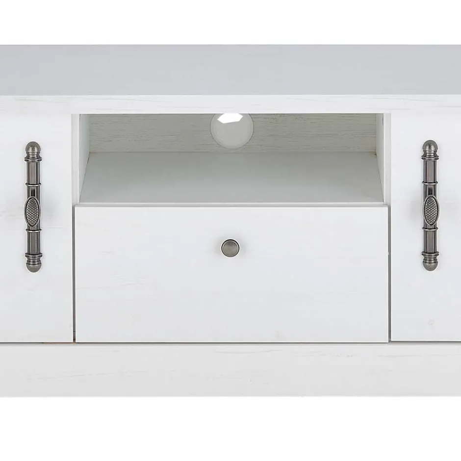 TV Lowboard in weißer Holzoptik Pinie - Liancos^Wohnen Best