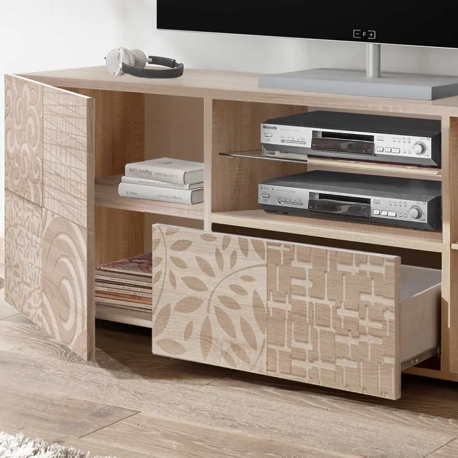 TV Lowboard mit Muster Print - Bielvas^Wohnen