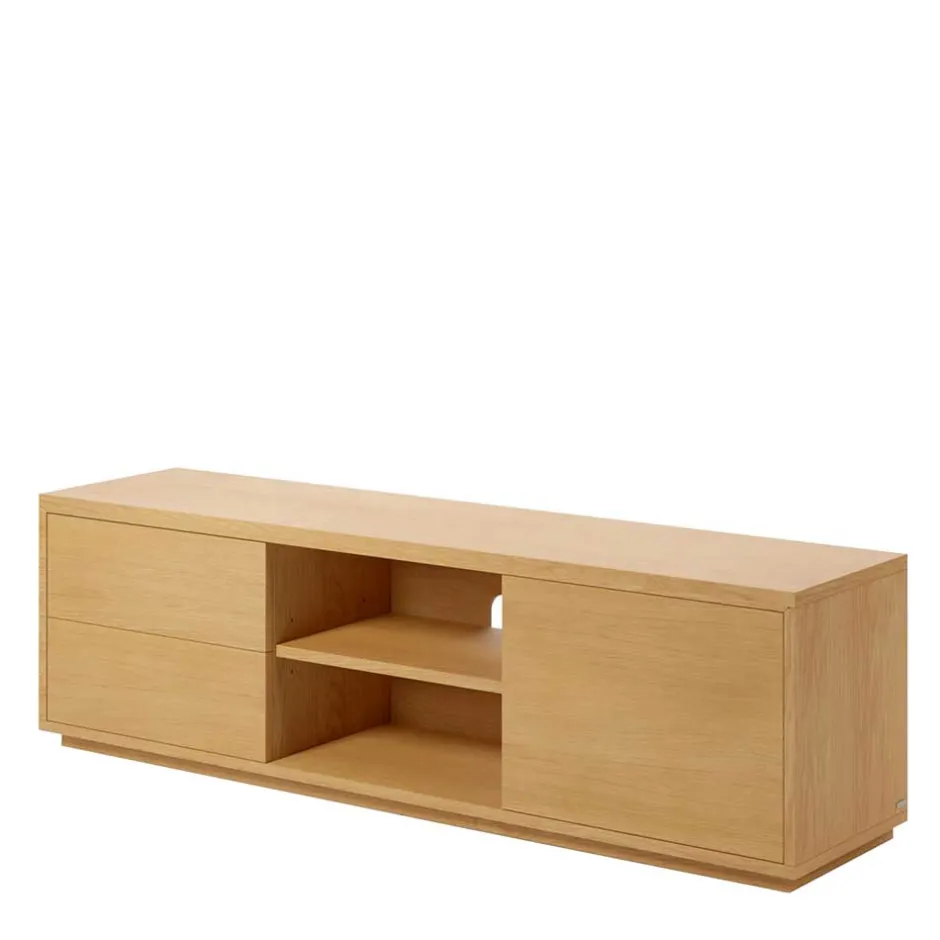 Wohnen TV Lowboard mit zwei Schubladen & Tür - Elastian